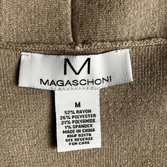 Magaschoni Tan “Coatigan” cuffed sleeves, pockets, machine washable - worn twice - Picture 4 of 5